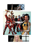 New X-Men: Hellions 1 Group: Dust, Rockslide, Wither, Mercury and Tag Posters by Henry Clayton