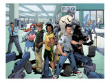 New X-Men: Hellions 1 Group: Dust, Rockslide, Wither, Mercury and Tag Art by Henry Clayton