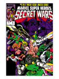 Secret Wars 6 Cover: Dr. Doom, Absorbing Man, Lizard, Doctor Octopus, Wrecker and Ultron Prints by Mike Zeck