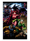 X-Men: Legacy 209 Cover: Toad, Quicksilver, Scarlet Witch and Magneto Posters by David Finch