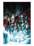 Secret Invasion: Thor #3 Cover: Thor and Beta-Ray Bill Posters av Doug Braithwaite