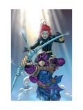 Hawkeye 8 Cover: Hawkeye and Black Widow Affiches par Salvador Larroca