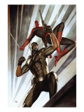 The Amazing Spider-Man 609 Cover: Spider-Man and Damon Ryder Print by Granov Adi
