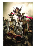 X-Men 231 Cover: Wolverine, Colossus, Psylocke and Cyclops Prints by Granov Adi