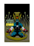 Captain America V4, 31 Cover: Captain America and Serpent Society Crouching Print by Dave Johnson