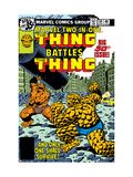 Marvel Two-In-One #50 Cover: Thing Fighting Bilder av John Byrne