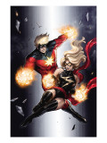 Ms. Marvel #49 Cover: Ms. Marvel and Captain Marvel Pósters por Sana Takeda Ms. Marvel #49 Cover: Ms. Marvel and Captain Marvel Pósters por Sana Takeda