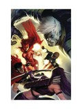 The Mighty Avengers 28 Cover: Scarlet Witch, Wiccan and Patriot Posters