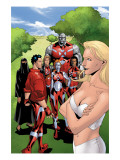New X-Men: Hellions 4 Group: Dust, Mercury, Hellion, Rockslide, Tag, Emma Frost Posters by Henry Clayton