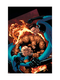 Marvel Knights 4 20 Cover: Mr. Fantastic, Invisible Woman, Human Torch, Thing and Fantastic Four Art by De Landro Valentine