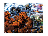 Fantastic Four 553 Group: Thing, Invisible Woman and Mr. Fantastic Prints by Pelletier Paul