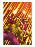 Marvel Adventures Super Heroes 2 Cover: Hulk, Spider-Man and Iron Man Poster by Roger Cruz