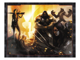 X-Force/Cable: Messiah War 1 Group: Domino, X-23, Warpath and Wolfsbane Affiches par Dave Wilkins