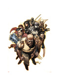 New Avengers 37 Cover: Luke Cage, Wolverine, Spider-Man, Dr. Strange, Iron Fist, Ronin and Echo Foto von Yu Leinil Francis
