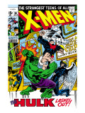 X-Men 66 Cover: Hulk, Beast, Iceman and Angel Prints by Buscema Sal