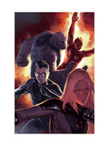 Ultimate Fantastic Four 50 Cover: Invisible Woman, Mr. Fantastic, Thing and Human Torch Prints