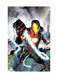 Iron Man vs. Whiplash #4 Cover: Iron Man Plakater av Brandon Peterson Iron Man vs. Whiplash #4 Cover: Iron Man Plakater av Brandon Peterson