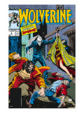 Wolverine 4 Cover: Wolverine, Roughouse, Bloodsport and Karma Poster par John Buscema