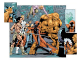 Alpha Flight 7 Group: Sasquatch, Alpha Flight, Nemesis and Yukon Jack Crouching Posters par Ross Dave