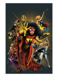 The Official Handbook Of The Marvel Universe: The Women of Marvel 2005 Cover: Spider Woman Charging Kunstdrucke von Land Greg