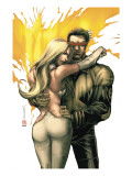 New X-Men 156 Cover: Cyclops, Emma Frost and Phoenix Affiches par Salvador Larroca