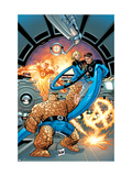 Marvel Adventures Fantastic Four 37 Cover: Thing, Mr. Fantastic, Invisible Woman and Human Torch Art par Graham Nolan