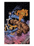 Fantastic Four: Heroes Reborn Cover: Mr. Fantastic, Invisible Woman, Thing and Human Torch Poster von Lee Jim