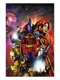 War of Kings: Who Will Rule 1 Cover: Gladiator, Gorgon, Crystal, Karnak, Havok and Medusa Prints by Brandon Peterson