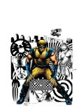 Wolverine 27 Cover: Wolverine, Nick Fury and Elektra Print by Land Greg