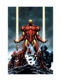 Iron Man 84 Cover: Iron Man, Falcon, Black Panther, Wasp, Ant-Man and Avengers Poster par Epting Steve