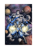 What If Newer Fantastic Four 1 Cover: Iron Man, Spider-Man, Wolverine and Hulk Posters by Patrick Scherberger