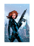 Black Widow 1 Cover: Black Widow Fighting Affiches par Land Greg