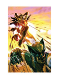 Dark Reign: Elektra 4 Cover: Elektra and Wolverine Prints by Bermejo Lee