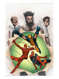Powerless 6 Cover: Wolverine, Daredevil, Matt Murdock, Spider-Man, Peter Parker, Logan Posters by MCNiven Steve