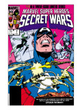 Secret Wars 7 Cover: Captain America, Spider Woman, Doctor Octopus and Wolverine Poster by Mike Zeck