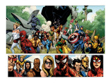 Secret Invasion #1 Group: Captain America, Spider-Man and Vision Lámina por Leinil Francis Yu Secret Invasion #1 Group: Captain America, Spider-Man and Vision Lámina por Leinil Francis Yu