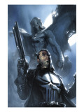 Moon Knight 26 Cover: Punisher and Moon Knight Kunstdruck von Gabriele DellOtto