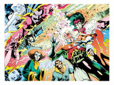 X-Men Archives 3 Cover: Captain Britain, Fascination, Psylocke, Oxo and Zeitgeist Affiches par Davis Alan
