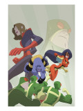 Marvel Adventures Super Heroes 16 Cover: Beast, Spider Woman and Giant Girl Art by Sean Galloway