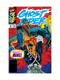 Ghost Rider #39 Cover: Ghost Rider and Vengeance Fighting Print van Ron Garney Ghost Rider #39 Cover: Ghost Rider and Vengeance Fighting Print van Ron Garney