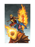 Avengers #83 Cover: Union Jack, Blazing Skull, Spitfire, Human Torch and Invaders Láminas por Scott Kolins Avengers #83 Cover: Union Jack, Blazing Skull, Spitfire, Human Torch and Invaders Láminas por Scott Kolins