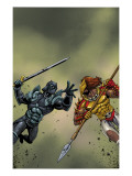 Black Panther 38 Cover: Black Panther Prints by Portela Francis