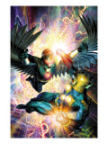 Nova #31 Cover: Darkhawk and Nova Plakater av Brandon Peterson Nova #31 Cover: Darkhawk and Nova Plakater av Brandon Peterson
