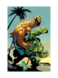 Tales Of The Thing 2 Cover: Thing and Hulk Fighting Print by Green Randy