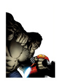 Ultimate Human 3 Cover: Hulk and Iron Man Prints by Nord Cary