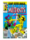 New Mutants Annual 3 Cover: Impossible Man and Warlock Poster par Davis Alan