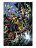 Uncanny X-Men 493 Group: Wolfsbane, Wolverine, X-23, Warpath, Hepsibah and Caliban Prints by Tan Billy