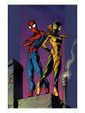 Ultimate Spider-Man #91 Cover: Shadowcat and Spider-Man Plakater av Mark Bagley Ultimate Spider-Man #91 Cover: Shadowcat and Spider-Man Plakater av Mark Bagley