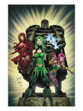 Exiles 2 Cover: Polaris, Scarlet Witch and Blink Poster by Dave Bullock