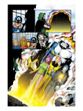 Exiles 52 Group: Blink, Sasquatch, Mimic, Morph, Beak and Exiles Prints by Calafiore James